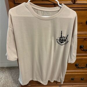 SHEIN Light Beige Tee